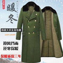 Camouflated military cotton coat mens winter thickened anti-cold medium long style cold bank warm cotton clothes Northeastern Lawao Jun Tai cotton padded jacket