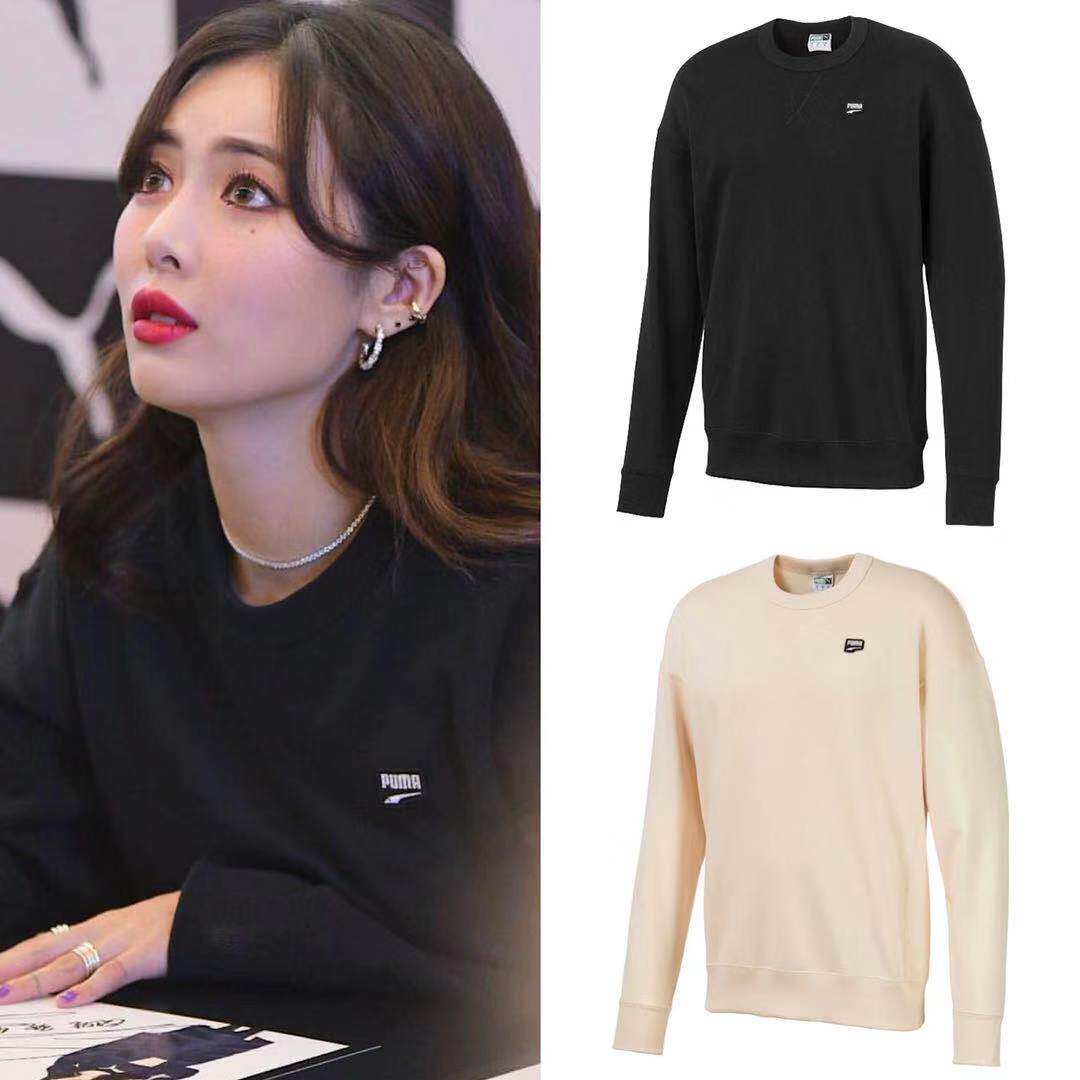 Part of the spot American puma Hyunya signature will be lazy sweater two-color into the couple's clothing