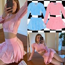 American Omighty Sexy Cute Candy Color Dew Waist Suit