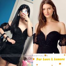Part spot 2020 summer style lemon love for lovelemons ultra-fairy sexy open-shoulder one-piece dress