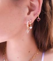 Part of the spot country gold-plated private custom-made exquisite letter earrings unique gift for personal use