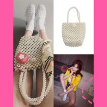 Spot Korean Hyuna love exquisite handmade pearl beaded handbag fashion exquisite little Princess