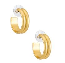 Domestic Spot American Lemon Love for lovelemons Frosted Gold Ring Double Ring Sensation C Ring Earrings