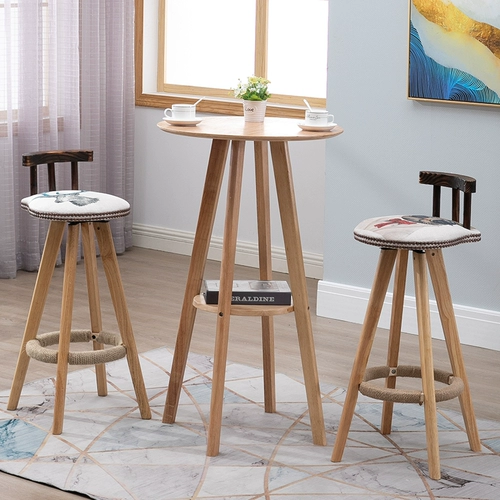 Столковые бары Стул современный минималистский ротация ретро высокий табурет творческий батон