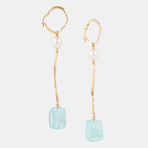 EJING ZHANG VIV EARRINGS 2019AW resin EARRINGS advanced sense exquisite design sense COINK