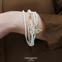 HERMINA ATHENS official authorized Kressida pyramid pearl bracelet short necklace 925 sterling silver