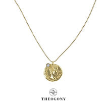 THEOGONY Roman Coins Series Coins choker Vintage Pendant Zircon Short Necklace