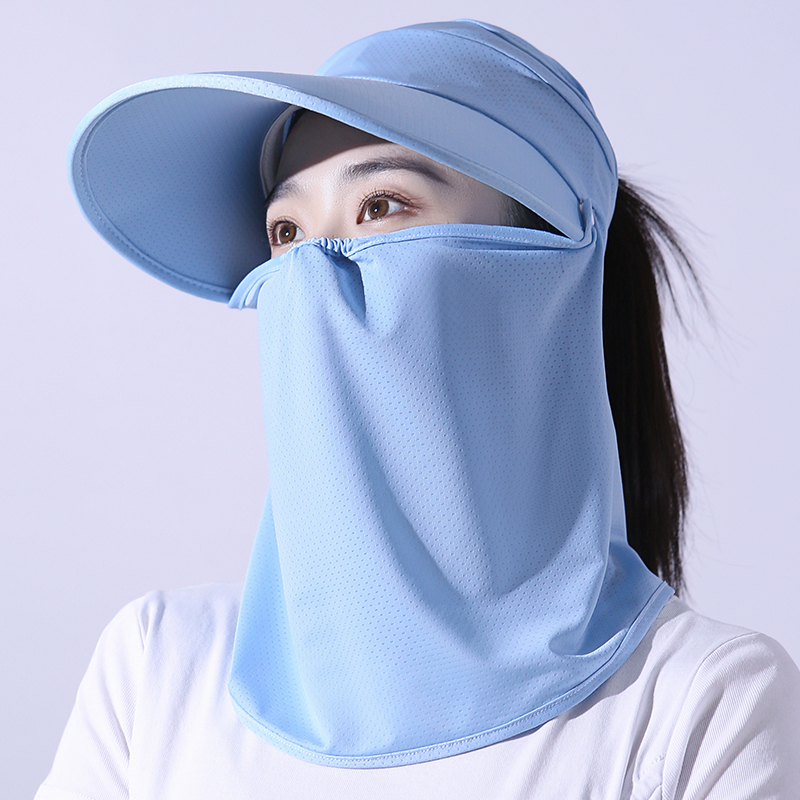Anti-UV sunshade visor sunscreen Sun Protection Eyewear Mask Mask Summer Bicolor Bike Empty Top Hat