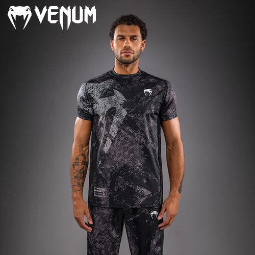 VENUM Спортивная быстросохнущая футболка для спортзала для тренировок, короткий рукав, для бега