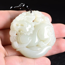 zhen yu natural Hetian jade brave pendant men paragraph lucky to ward off evil spirits and Jade Jade Ridge Transport Jasper brave