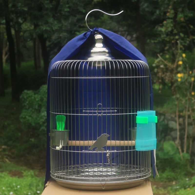 Brother bird cage can bathe large stainless steel cage Xuanfeng parrot luxury large villa round Special