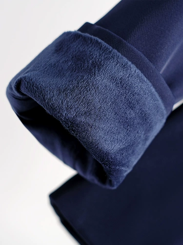 Флисовый классический костюм, демисезонный комплект, пиджак классического кроя, комбинезон, синяя куртка, увеличенная толщина