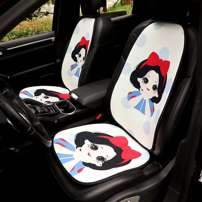 Summer Car Non-slip Cushion Goddess Seat Cushion Cover Cartoon Front Breathable Cute Little Princess Cool Cushion Car