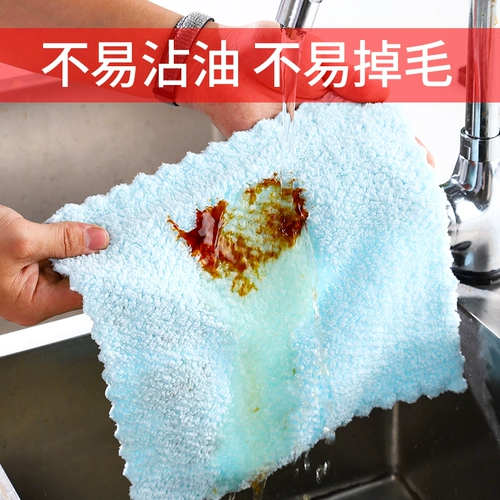 Домашняя ткань для мытья посуды без масляной тряпичной кухни.