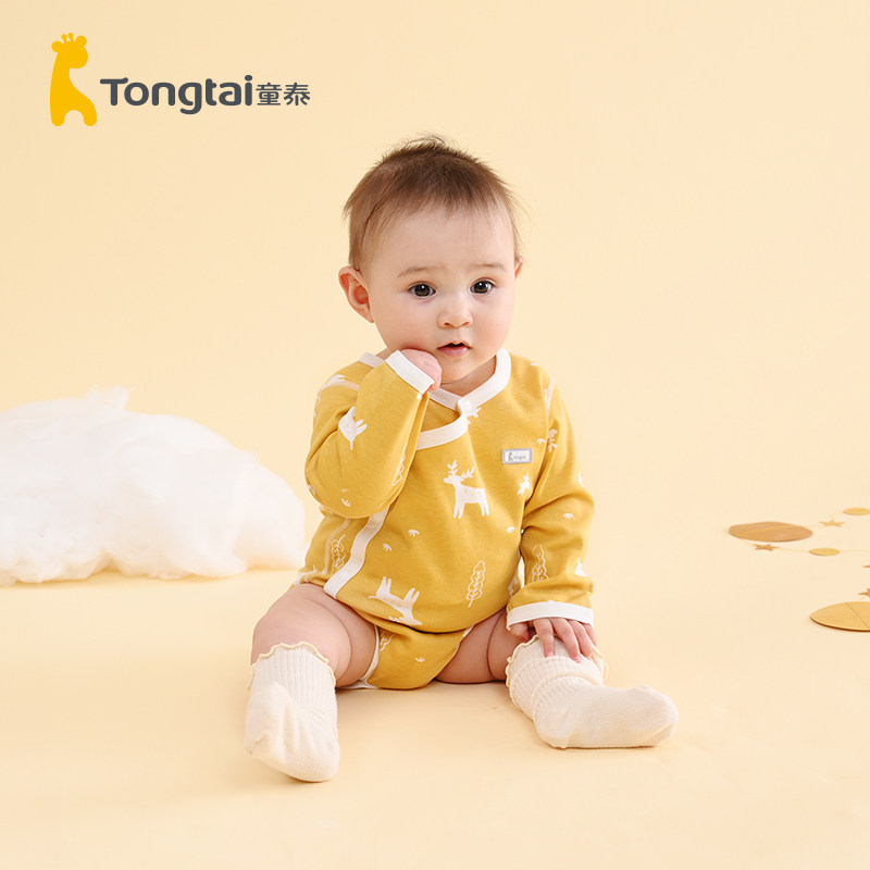 Child Thai Spring Autumn Style Baby Clothes 1-18 Months Fall Baby Pure Cotton Bag Fart Bigot Baby Even Fit Autumn