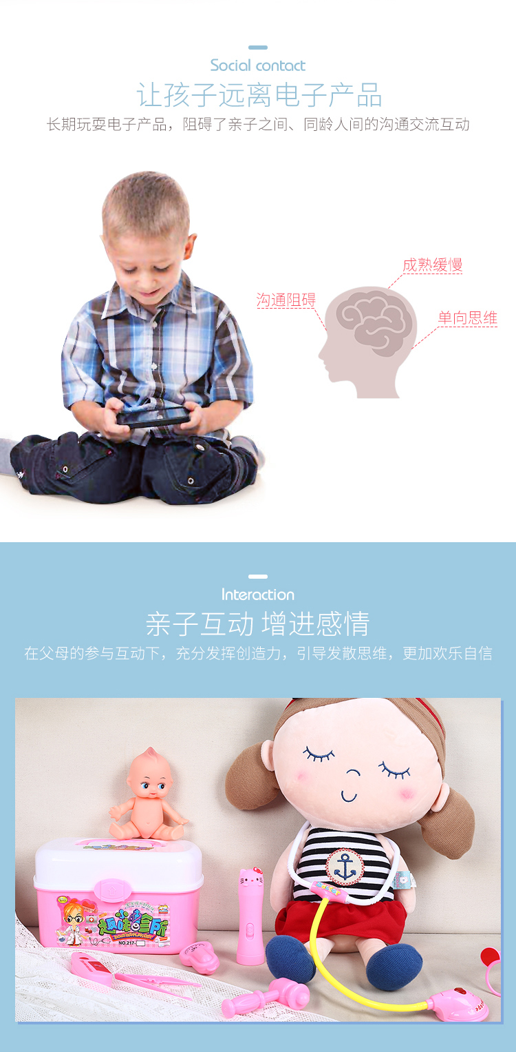 Trẻ em chơi bác sĩ đặt âm thanh mô phỏng y tá nhỏ và ống nghe ánh sáng bé tiêm cô gái đồ chơi hộp thuốc xe ô tô đồ chơi