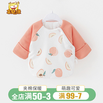 Half-back clothing autumn and winter newborn baby clothes 52 yards baby spring and autumn newborn cotton jacket thickened warm