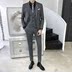 Sọc Suit Casual 2019 Gentleman của nam Professional Mang One Button Suit nam Suit Trim Ba mảnh 