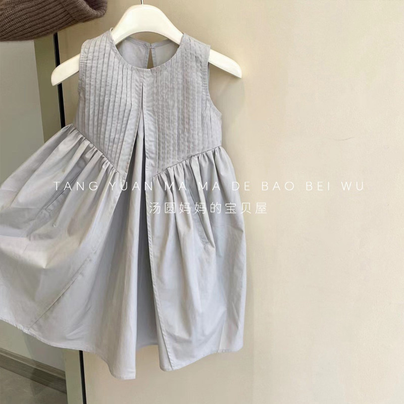 2023 Summer new girl dress with dress Summer vest Skirt Girl Skirt Summer Princess Dresses Child Dress-Taobao