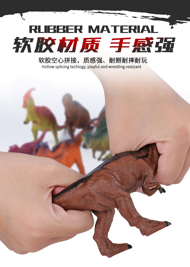Игрушки-животные 恐龙模型仿真玩具霸王龙剑龙儿童男孩生日礼物场景无毒公园侏罗纪