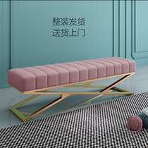 Nordic shoe stool household doorway long bench bedroom Bedroom modern minimal cloakroom wearing shoe stool