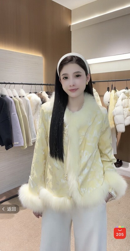 10.24 Zi Han's Selection of New Fox Fur down Jacket 25856 Bust 110 Length 58