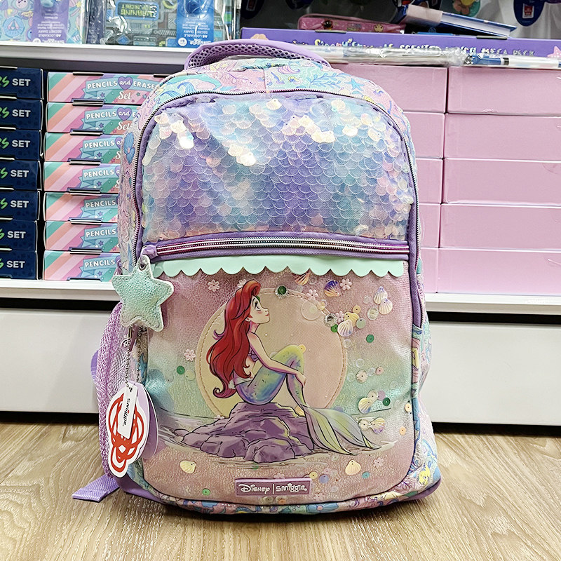 Capacious school bag, rainbow children's backpack, 7 years