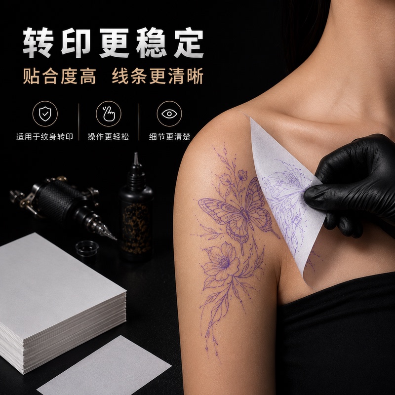 Tattoo Gourd Henna Special Transfer Paper (Thickened Version Absorbs Water and Does Not Smudge) Requires Blue Transfer Paper