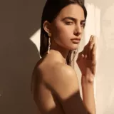 Spot | Amber sceats_leah Древнее сражение на поле боя -Золотая монета Элегантная натуральная жемчужная длинная уха