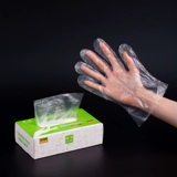 Одноразовая экстракция перчатки толстая пища, пластиковая пленка прозрачная долговечная домашняя коробка