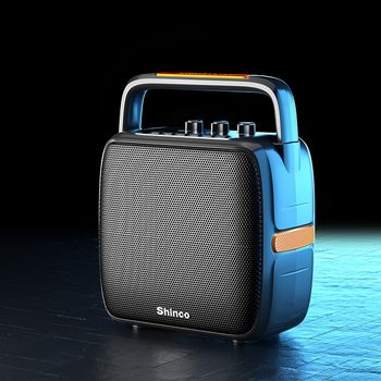 Xinke Square Dance Bluetooth Speaker for Home Karaoke, Outdoor Small Speaker with High Volume, Heavy Bass, and Wireless Microphone