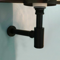 Bubble bathroom all copper Black bounce head and in-wall deodorant wall drain water sink washbasin sewer accessories