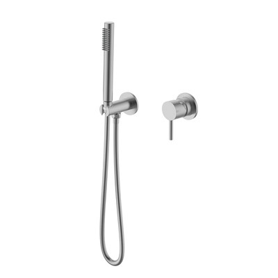 Bubble bathroom single-function shower minimalist bathroom brushed nickel in-wall embedded shower hot and cold all-copper nozzle