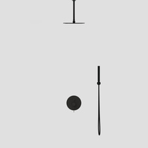 Bubble Bath black full copper concealed embedded in wall shower Shower Pre-Buried Concealed Ceiling Shower Suit Supercharged