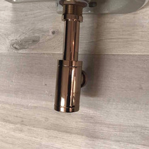 Rose Gold Wall Platoon Downpipe Washbasin Underwater basin sewer Deodorized Into Wall Drainage Toilet Terrace Basin