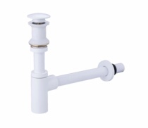 Bubble bathroom white basin drainer wall drain water pipe deodorant anti-reverse odor drain pipe overflow hole dumb white