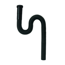 Full copper black matt bellows washbasin sewer deodorant down water pipe drain pipe washbasin Terra basin sewer