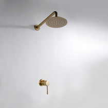 Full copper single function Nordic lukewarm wind drawing gold Wall-mounted Shower Shower Shower shower Shower Concealed embed