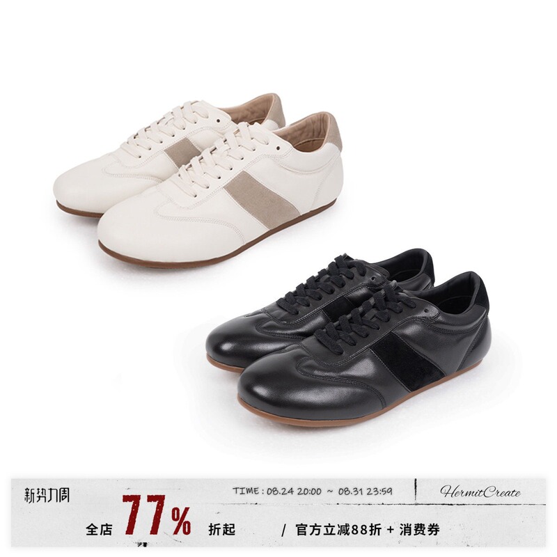 Hc/Hermitcreate Footwear Series Golf Retro Casual Shoes Lambskin Sports Casual Shoes Hc/Hermitcreate Footwear Series Golf Retro Casual Shoes Lambskin Sports Casual Shoes