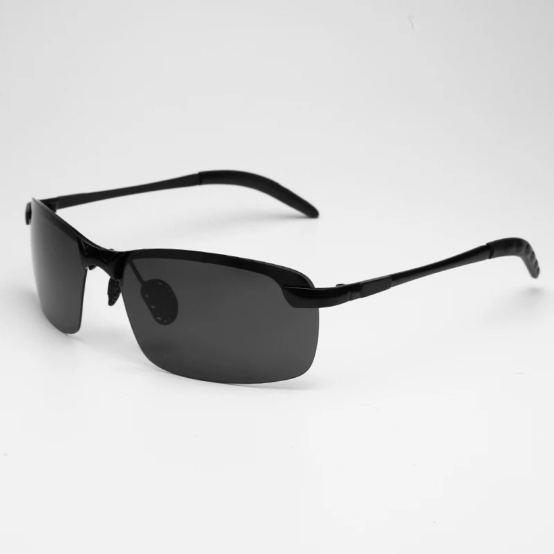 Men's rectangular sunglasses personality Sun 2018 Driver eye small frame Small face polarized driving mirror