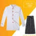 Phục vụ đầu bếp khách sạn quần áo làm việc nam tay ngắn quần áo đầu bếp mùa hè mỏng phần nhà bếp căng tin dài tay phụ nữ tùy chỉnh dong phuc dau bep 