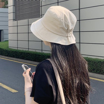 日本uv防晒帽子女2024新款夏季太阳帽防紫外线遮阳帽大帽檐渔夫帽