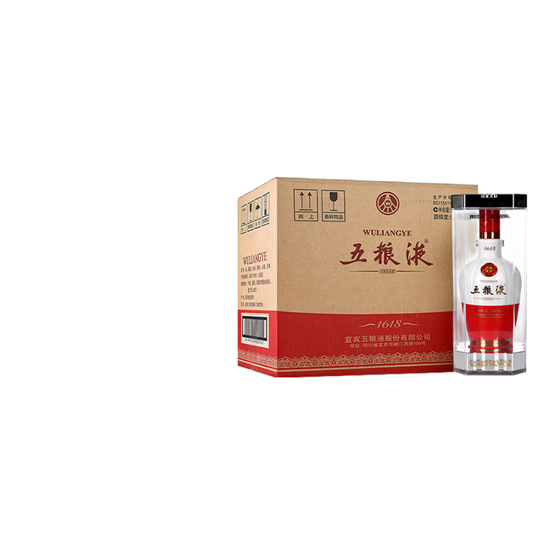 中国酒 白酒 五粮液 Wu Liang Ye 未開封 1618 白陶器500ml 中国酒 白酒