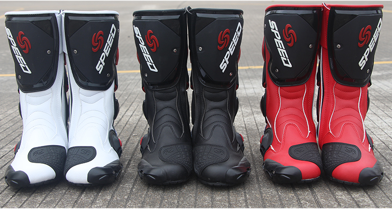 Giày đua xe máy cho nam xe máy đi xe đạp mùa đông đua xe ủng chống ngã Knight - Xe máy Rider thiết bị bao tay đi phượt