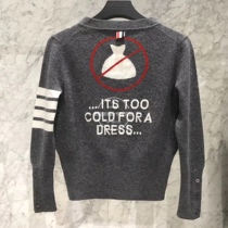 TB wool cardigan sweater sweater 21 years loose all-match cashmere thin cardigan spring and autumn sweater coat women