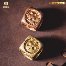 New innovative Forbidden City Style Insect Series National Wind National Tide creator Worm Original Fun Ladybug Dice Bronze Color