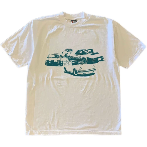 90S90S90S тяжелые непрозрачные роскошные автомобили объединяют мужчин и женщин в гонконгском стиле, пары нишевого дизайна, футболки с короткими рукавами, топы