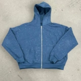 90-е 90-е 90-е Оригинал делает только американское ретро!Модная брендовая уличная толстовка оверсайз с капюшоном Star Dots