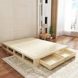 Сплошная древесная матрас 1,5 метра заряженная талия кровать 1,8 метра твердый сидень