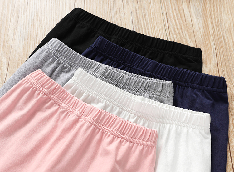 Quần bé gái mùa hè 2019 mới thêu Hàn Quốc mặc bảy chiếc quần bé nhỏ bằng vải cotton mỏng của nước ngoài - Quần quần jean loe bé gái